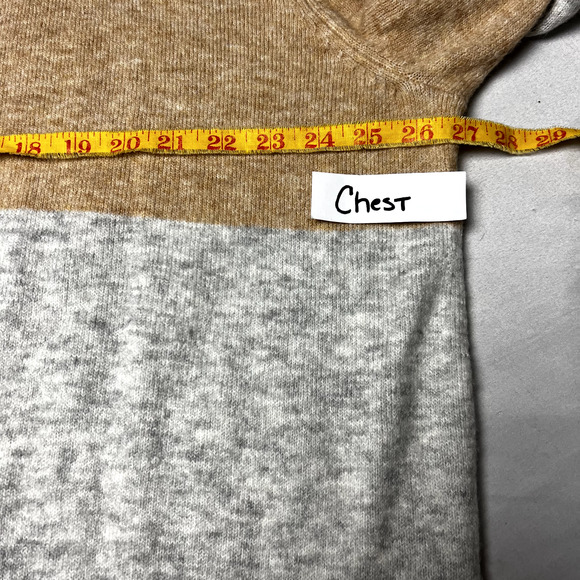 A New Day 2X Beige Brown Rust Colorblock Ribbed Knit Open Front Cardigan Sweater - Picture 8 of 10